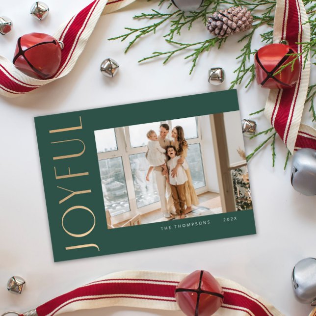 Joyful Simplicity Template Christmas Card (Creator Uploaded)