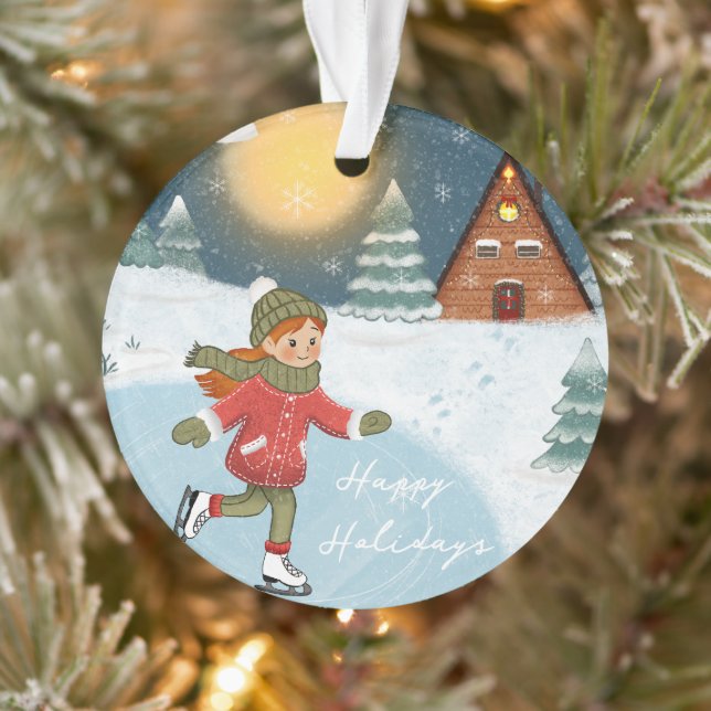 "Joyful skater" Ornament (Tree)