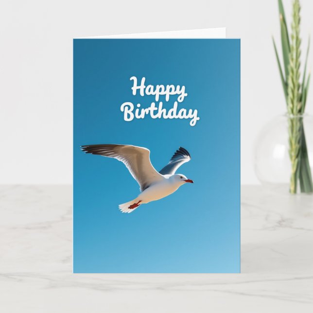Joyful Sky Bird Card (Front)