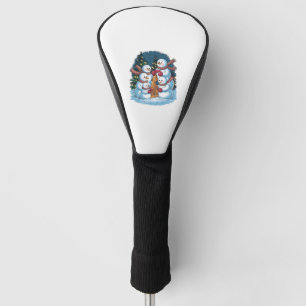 Joyful Snowman Family Golf Head Cover