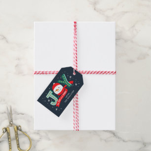 Joyful Snowman Holiday Gift Tags EDITABLE COLOR