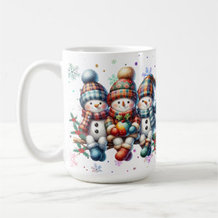 Joyful Snowmen Holiday Mug