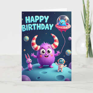 Joyful Space Birthday Card