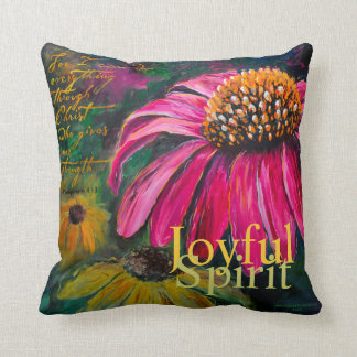 Joyful Spirit Coneflower pillow