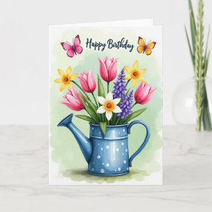 Joyful Spring Bloom Birthday Card