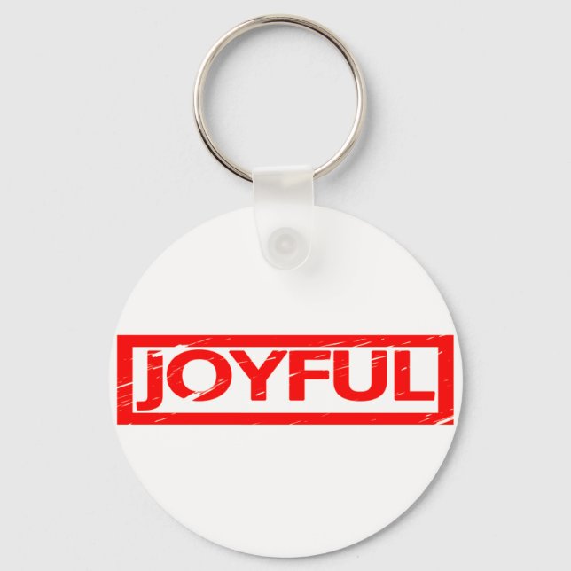 Joyful Stamp Key Ring (Front)