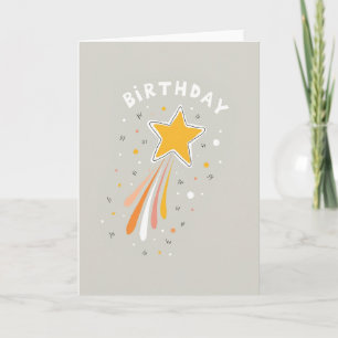 Joyful Star Burst Birthday Card