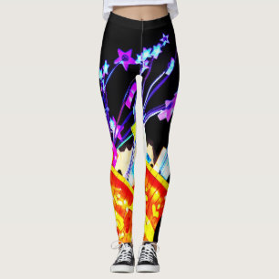 Joyful Starry Bursts Leggings