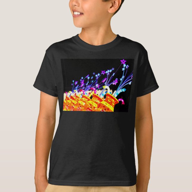 Joyful Starry Bursts  T-Shirt (Front)