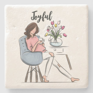 Joyful Stone Coaster