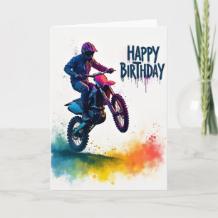 Joyful Stunt Rider Card