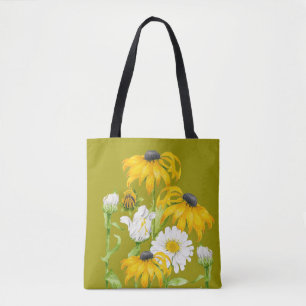 Joyful Summer on a All-Over-Print Tote Bag
