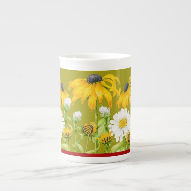 Joyful Summer on a Bone China Mug (Front)