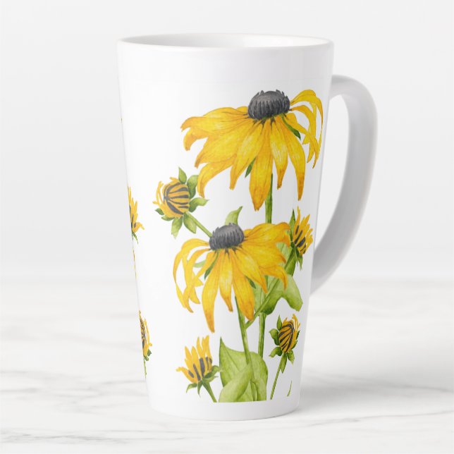 Joyful Summer on a Large Latte Mug (Right Angle)