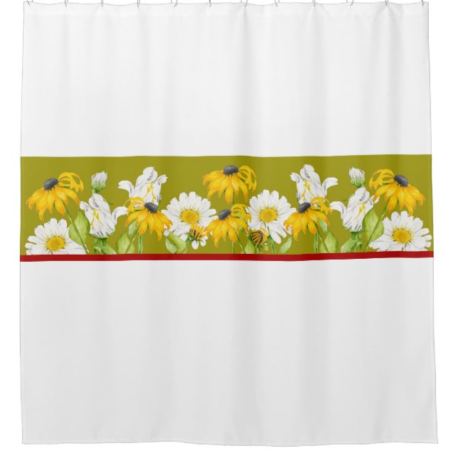 Joyful Summer on a Shower Curtain (Front)
