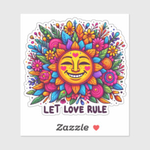 Joyful Sun and Floral Stickers