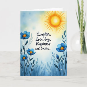 Joyful Sun Watercolor Card