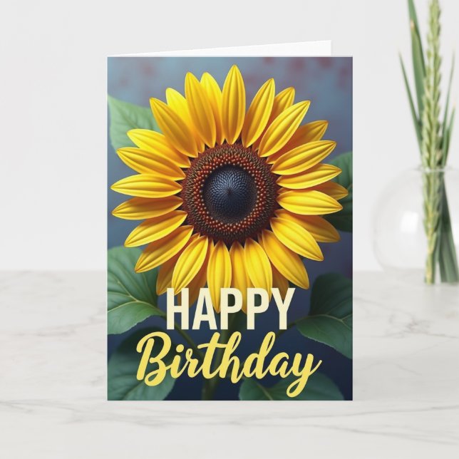 Joyful Sunlit Bloom Card (Front)