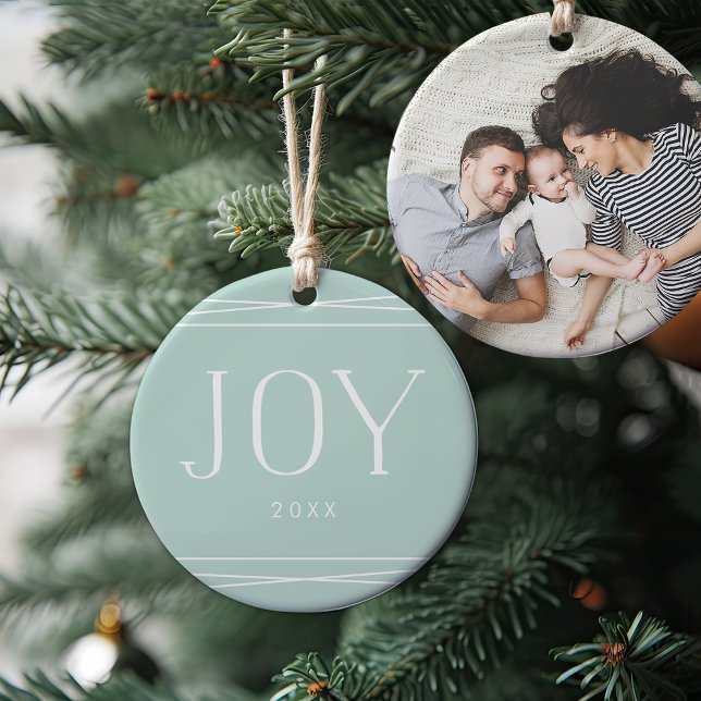 Joyful Symmetry | Double-Sided Photo Ceramic Tree Decoration (Creator Uploaded)