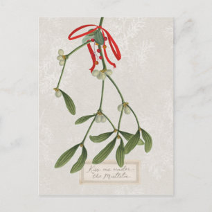 Joyful Tidings   Kiss Me Under The Mistletoe Postcard