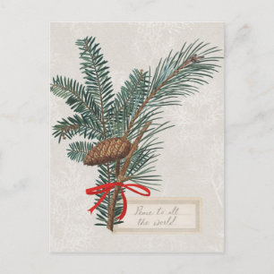 Joyful Tidings Peace To All The World Postcard