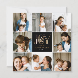 Joyful Tiles 8 Photo Holiday Card