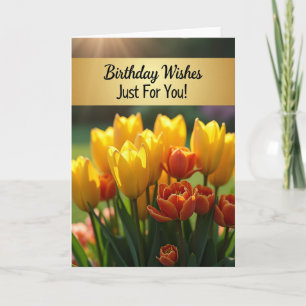 Joyful Tulip Birthday Card