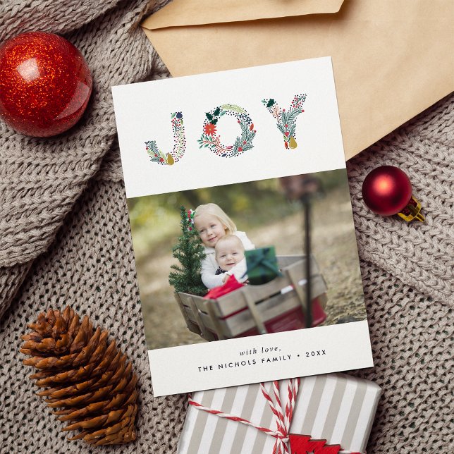 Joyful Type | Holiday Photo Card (Creator Uploaded)