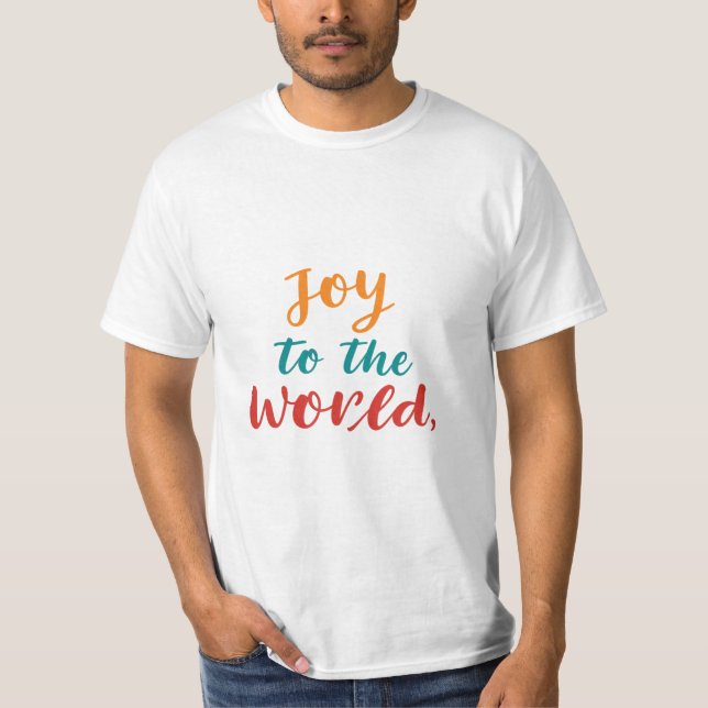 Joyful Typography  T-Shirt (Front)