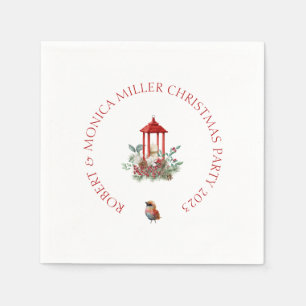 Joyful Vibe Christmas flowers & lantern bouquet Napkin