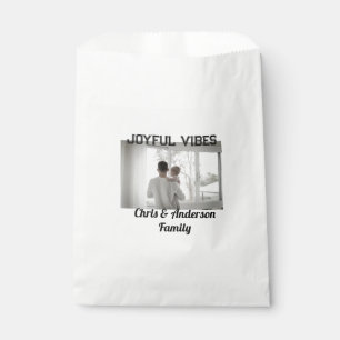 Joyful Vibes father son family Christmas holiday p Favour Bags