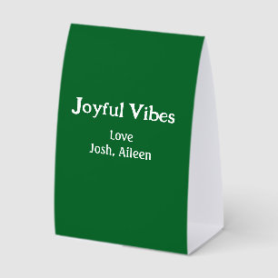 Joyful Vibes green Christmas holidays love family