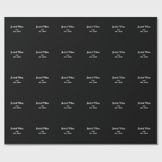 Joyful Vibes green Christmas holidays love family Wrapping Paper