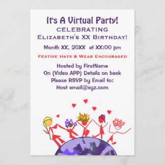 Joyful Virtual Party Invitation