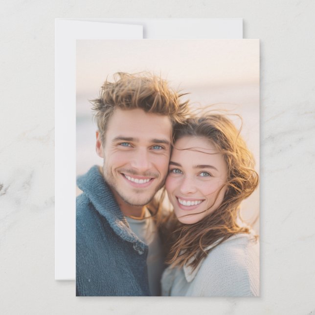 Joyful Warm Natural Photo Invitation (Front)