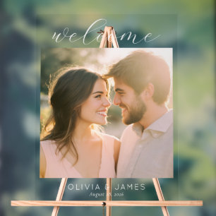 Joyful Warm Romantic Photo Acrylic Sign