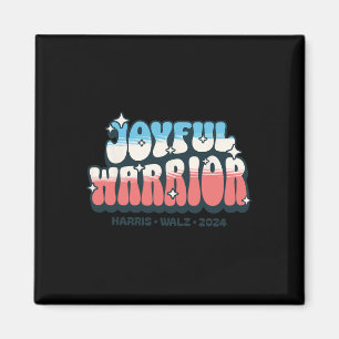 Joyful Warrior For Kamala Harris Tim Walz 2024 Har Magnet