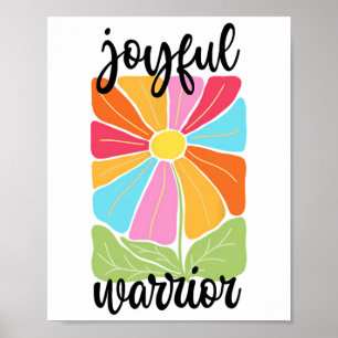 Joyful Warrior Kamala Harris Tim Wheimer 2024 Elec Poster