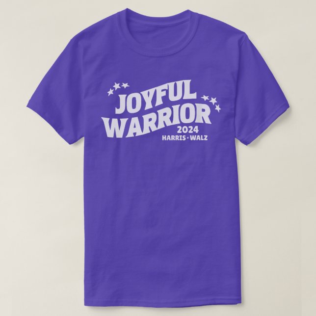 Joyful Warrior Kamala Tim Walz Waltz 2024 TShirt (Design Front)