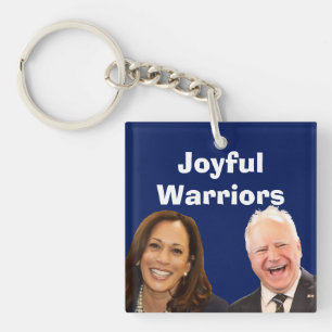 Joyful Warriors Harris and Walz Key Ring