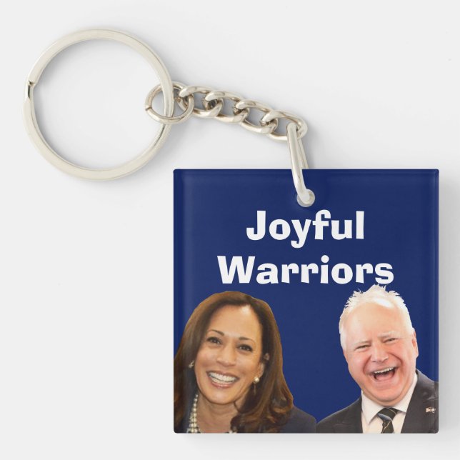 Joyful Warriors Harris and Walz Key Ring (Front)