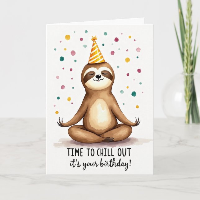 Joyful Watercolor Animal Card (Front)