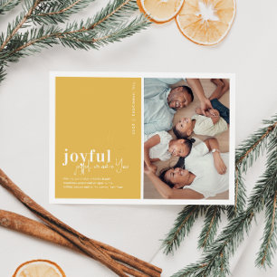 Joyful We Adore You   Christmas Hymn Holiday Photo Card