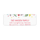 Joyful Whimsy Holiday Return Address Labels