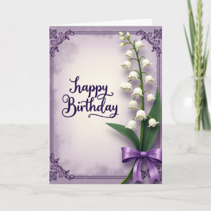 Joyful White Flower Card