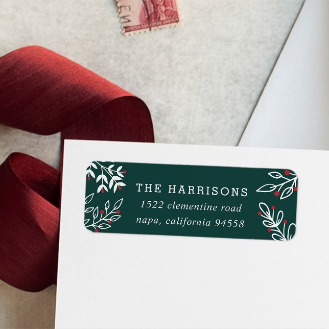 Joyful Wish Holiday Return Address (Creator Uploaded)