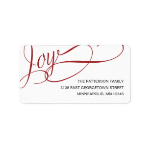 Joyful Wishes Holiday Address Label