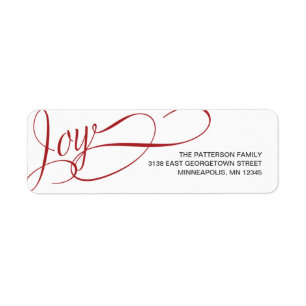 Joyful Wishes Holiday Address Label