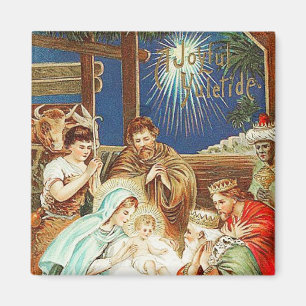 Joyful Yuletide Vintage Magnet