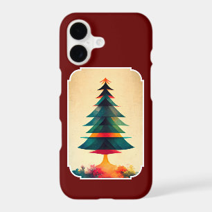 Joyfull Christmas Tree Geometric Artsy Design